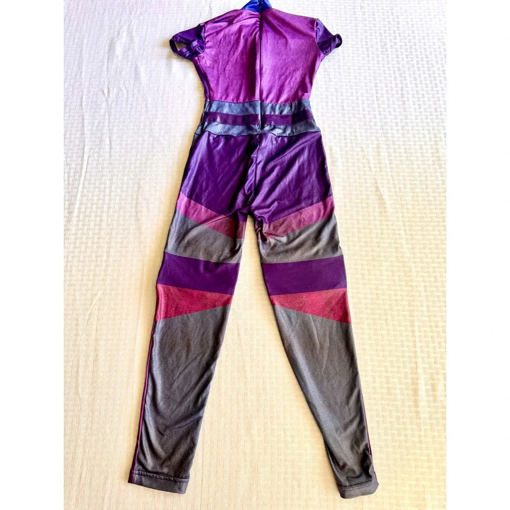 Disney Descendants 3 Mal Costume Jumpsuit Purple VK Cosplay Girls Small Spirit